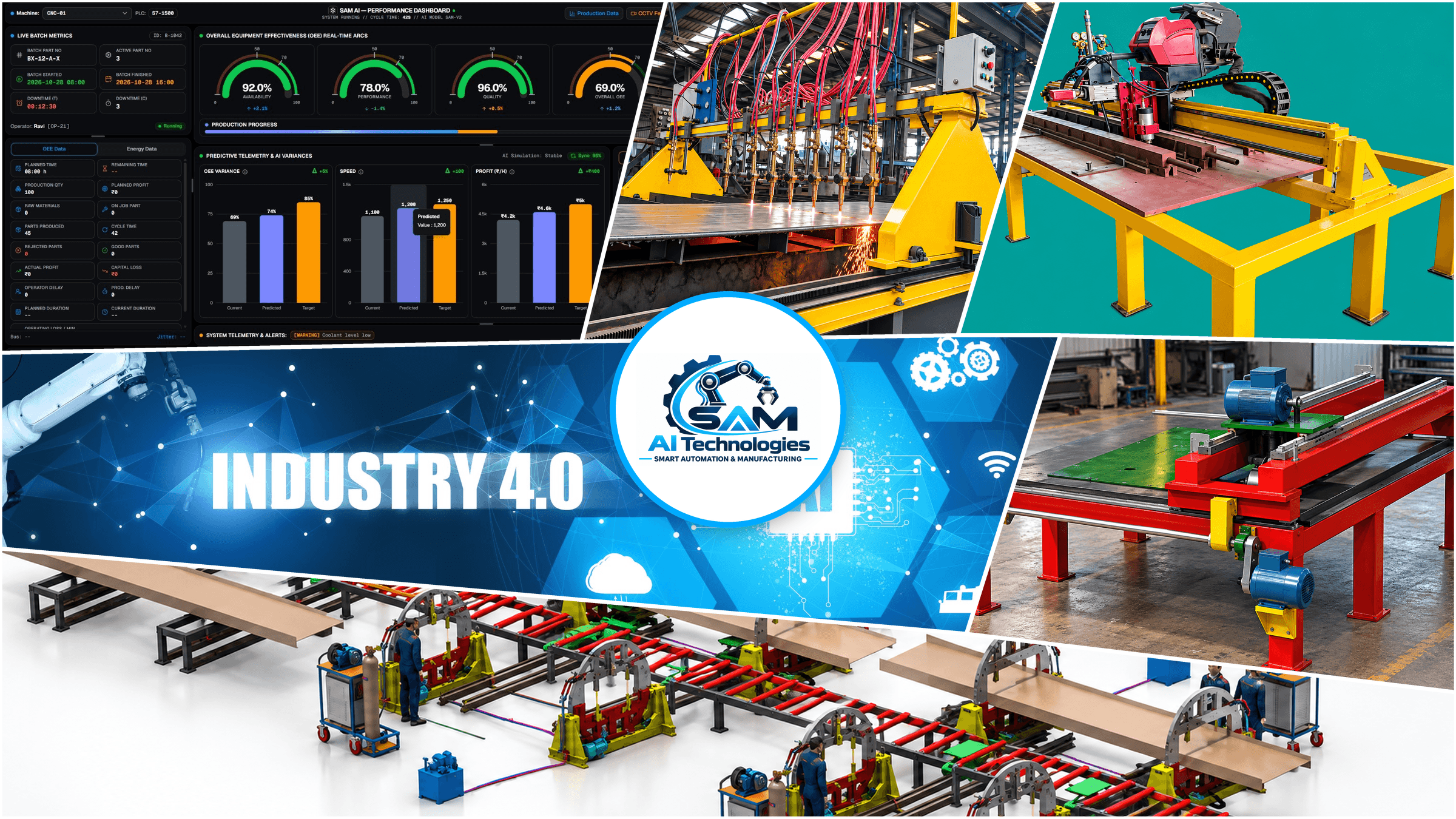 SAM AI Technologies — industrial automation and smart manufacturing